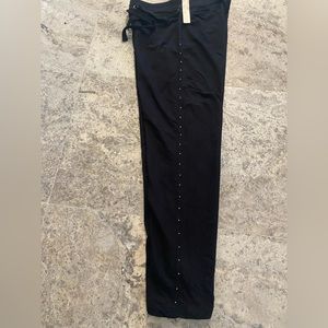 Black knit Studded Slacks
